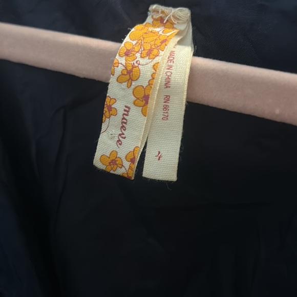 🚫SOLD🚫 Anthropologie Maeve dark navy 100% Silk smocked dress size 4 - Picture 7 of 7